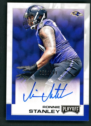 Ronnie Stanley 2016 Panini Playoff ROOKIE AUTO #52 Football NFL Card RC /199 - Picture 1 of 2