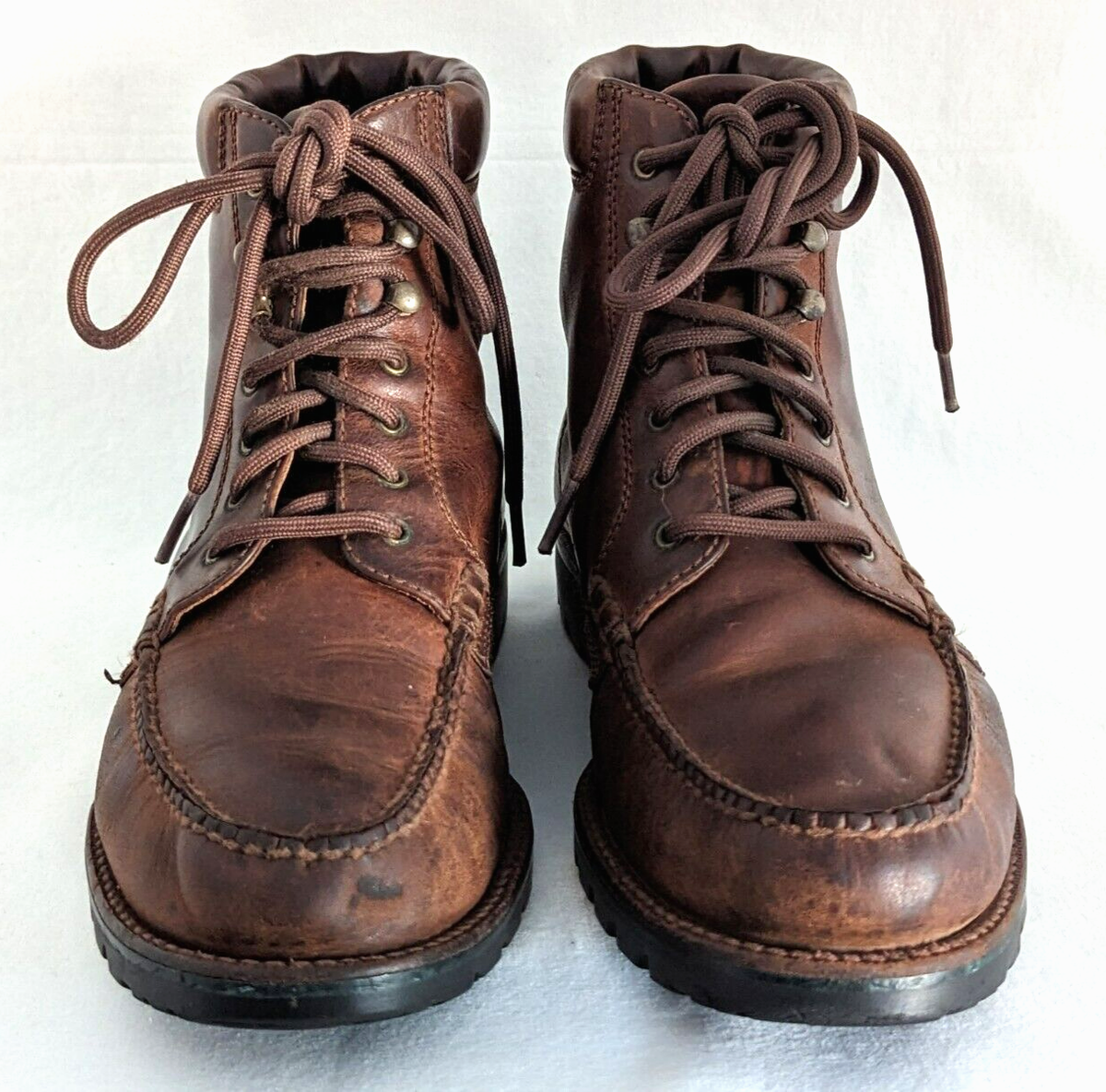 COLE HAAN Country Brown Leather Chukka Ankle Boots Men