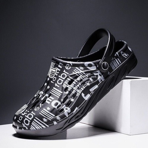 Herren Slipper Garten Pantoletten Clogs Sport Sandalen Strand Wasser Hausschuhe Schuhe Größe US - Bild 13 von 30