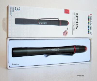 High CRI LED Stiftlampe Scangrip MATCHPEN Farberkennung COLOUR MATCH 03.5117 TOP