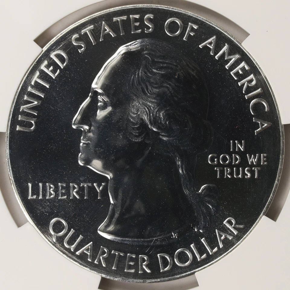 2016 Shawnee ATB 5 oz Silver Quarter 25c NGC MS69DPL - Image 4 of 4