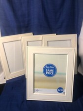 8x10 Rustic White Decorative Tabletop Picture Frame set of 4