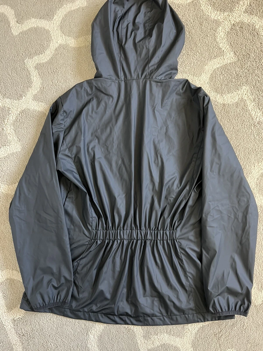 WEATHERPROOF LADIES RAIN SLICKER JACKET Black Size Large Full Zip
