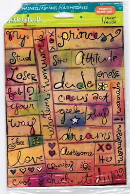 1 NEW Pack American Greetings MESSAGE MAGNETS Princess Awesome Dreams NIP! 