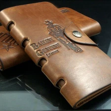 Mens Leather Wallet Credit Card Holder Bifold Purse Clutch Billfold Checkbook US