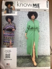 McCalls Know ME 2007 8 10 12 14 26 Knit Dress by: Mimi G. Sewing Pattern Uncut