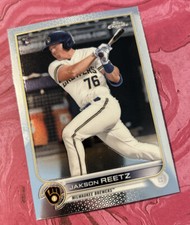 2022 Topps Chrome Jakson Reetz RC Rookie Milwaukee Brewers #157