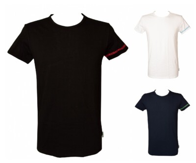 SG Men's BIKKEMBERGS Short Sleeve Crew Neck Stretch Cotton T-Shirt