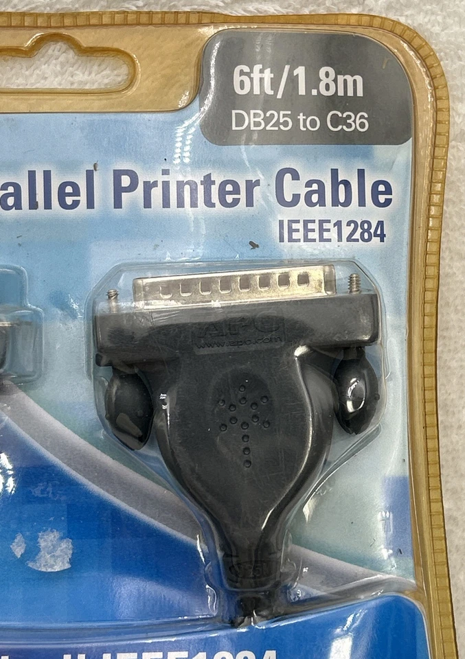 APC IEEE-1284 - DB25 Male to C36 Male Parallel Printer Serial Cable - 6 FT NIB - Image 2 of 4
