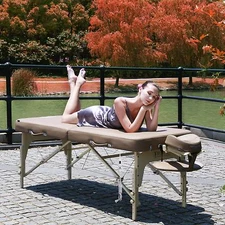 Master Massage 30 inch Phoenix Therma Top Portable Table Bed Package Otter