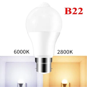 12W LED Automatique PIR Ampoule de mouvement du capteur E27 B22 Ampoule de Globe de lumière de sécurité intelligente 220V