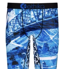 ETHIKA   "BLUE HOLLY GROVE"  BOXER BRIEF MEN'S SIZE XLARGE NWT