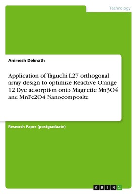 Application of Taguchi L27 orthogonal array design to optimize Reactive Orange 1