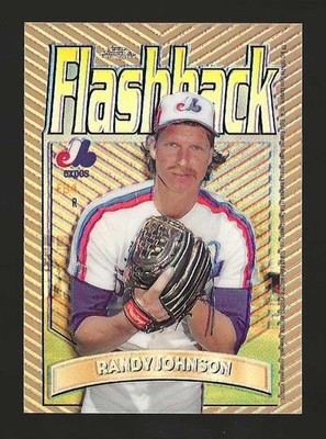 1998 Topps Chrome Flashback Randy Johnson Expos Mariners Refractor Parallel Sp