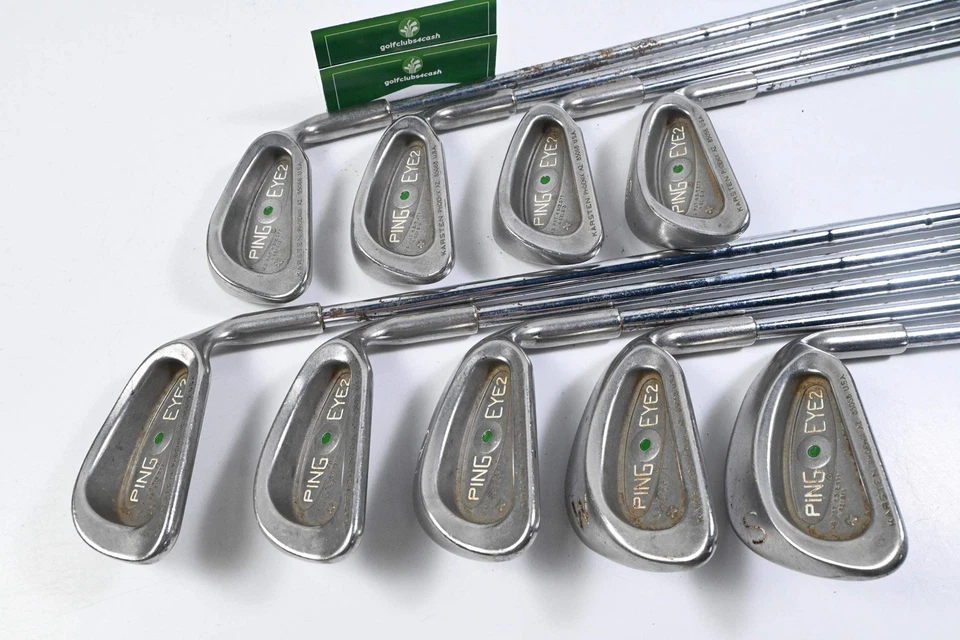 Ping Eye 2+ Irons / 3-PW+SW / Green Dot / Stiff Flex Ping Shafts - Image 2 of 4
