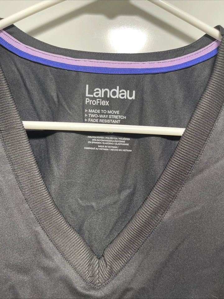 Blusa Médica Landau Proflex Negra Nueva con Etiquetas Talla XLG Foto 2 de 4
