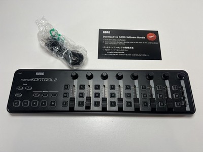 Korg nanoKONTROL2 - SLIM-LINE USB CONTROLLER - Nano Kontrol 2 Black Midi - used
