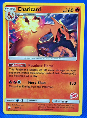Charizard - Pokemon - 2018 - Non Holo - Stamped - 3/70 - BRAND NEW