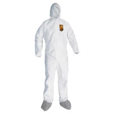 Kleenguard 48971 Disposable Coverallss, Hooded, S, Smmms, Elastic Wrist,