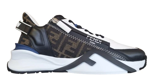 FENDI scarpe uomo FLOW in pelle 7E1392AJZHF1PX7 bianco