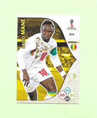 Carte Adrenalyn Russie 2018 - N°305 - Sénégal - Sadio Mané - Photo 1/2