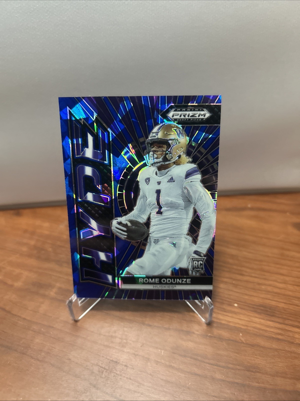 Rome Odunze Panini Prizm Draft Picks Hype #HPRO Blue Ice