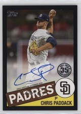 2020 Topps 1985 Baseball Series 2 Black 42/199 Chris Paddack #85A-CP Auto 1d2e