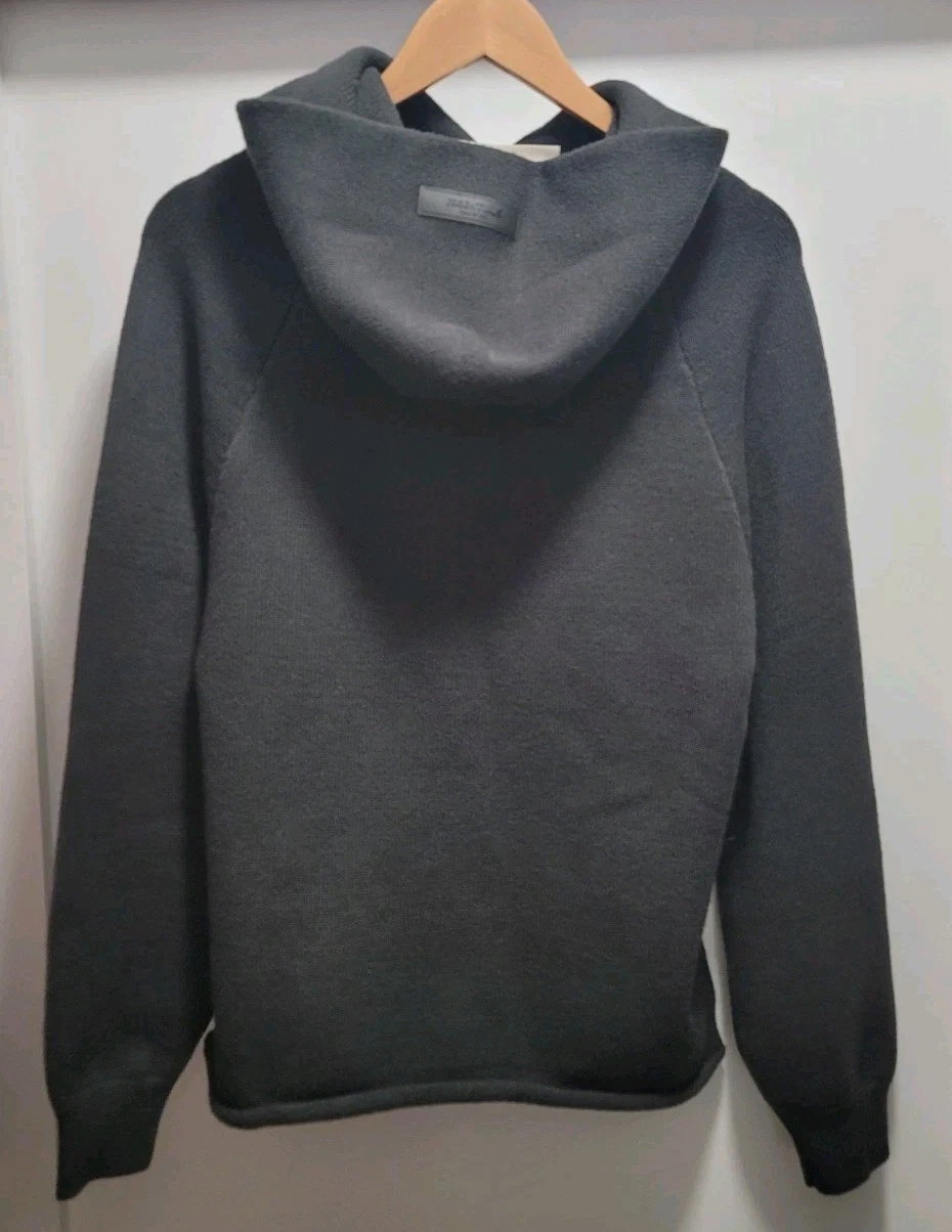 Felpa con cappuccio Essentials Fear Of God per bambini Big E maglia ferro taglia 10