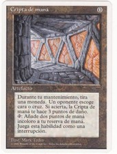 MTG Mana Crypt Promo White Frame Spanish Near Mint High Quality