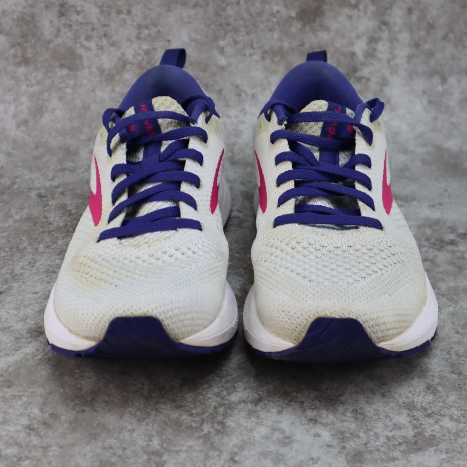 Brooks Revel Zapatos para Correr Tenis para Correr Blanco Púrpura Para Mujer Talla 7.5 B Foto 2 de 4