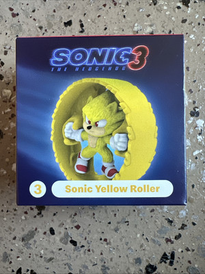 MCDONALDS SONIC 3 2024 Happy Meal Toy #3 Sonic Yellow Roller | eBay
