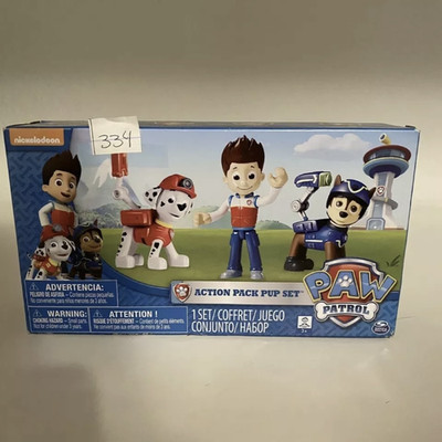 Spin Master PAW Patrol Action Pack Pup Set Ryder Marshall Chase Boxed Multicolor