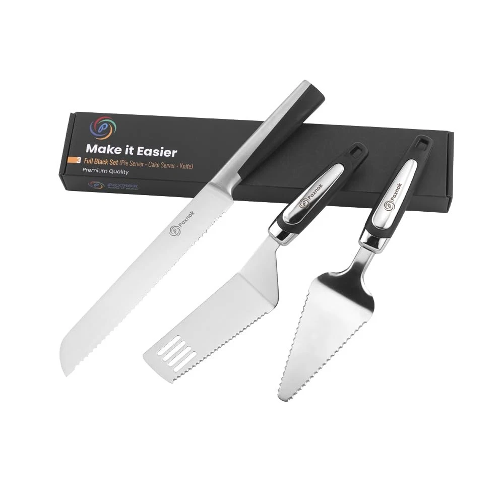 Pie Server Spatula and Cake Cutter Slicer, Stainless Steel Set - Kitchen Esse...