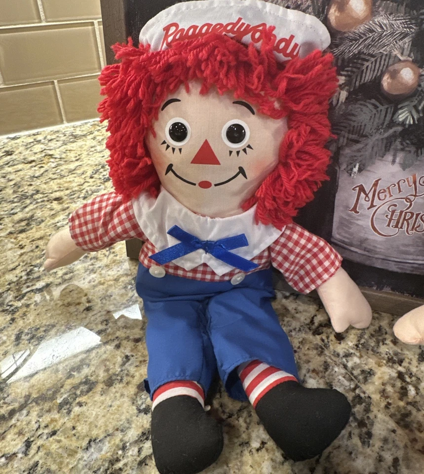 复古孩之宝/掌声 Raggedy Ann and Andy 12 英寸复古布娃娃 — 第 3/4 张图片