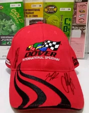 Kevin Harvick, Jeff Burton, & Clint Bowyer Autographed Dover Event Staff Hat RCR