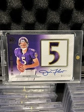 Joe Flacco Rookie RPA 2008 Sp Authentic Numbers Signature Patch Auto /150