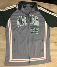 Harlem Globetrotters "Geese" Ausbie Basketball track Jersey FUBU Platinum Large