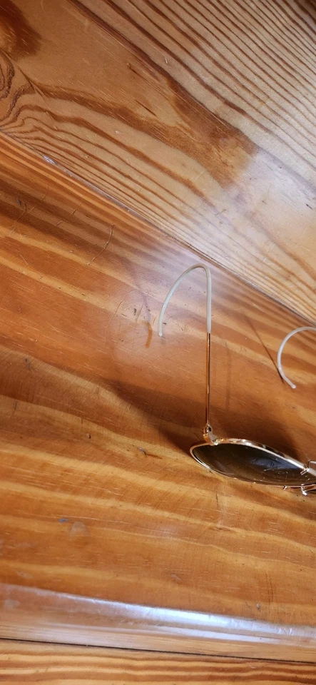 Gafas deportivas de tiro Simmons con estuche 1362 cable de aviador templo dorado Foto 3 de 4