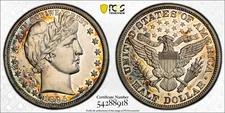 1895 BARBER HALF DOLLAR 50C PCGC PR 61