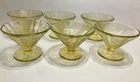 Depression Art Federal Glass Madrid Amber Pattern Cone Shaped Sherbet 2.75" Tall