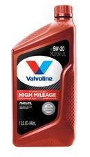 High Mileage MaxLife 5W-20 Synthetic Blend Motor Oil 1 QT Superior Protection 38.16 per gallon