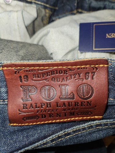 Ralph Lauren Polo Jeans Men 36X32 Blue Cortlandt Denim Pants Straight RL Logo - Picture 6 of 6