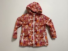 Hunter X Target Pink Orange 4T Full Zip Hooded KIDS Pockets Rain Jacket Packable
