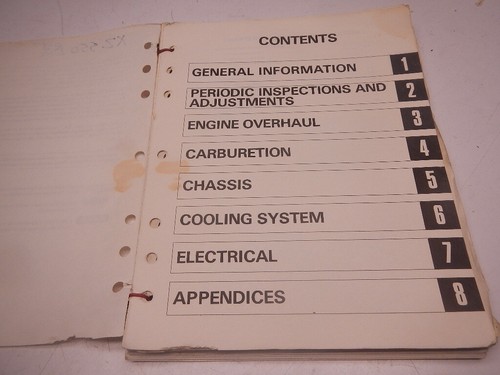 1982 Yamaha XZ550RJ Vision 550 Service Manual XZ550 RJ XZ 82 - Picture 2 of 8