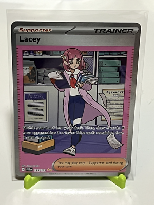 lacey pokemon card price 2024 SCR EN-STELLAR CROWN #172 SIR PSA 9 MINT 101624513 this item offers a spectacular aesthetic for a gallery Lacey 172/142 - Stellar Crown