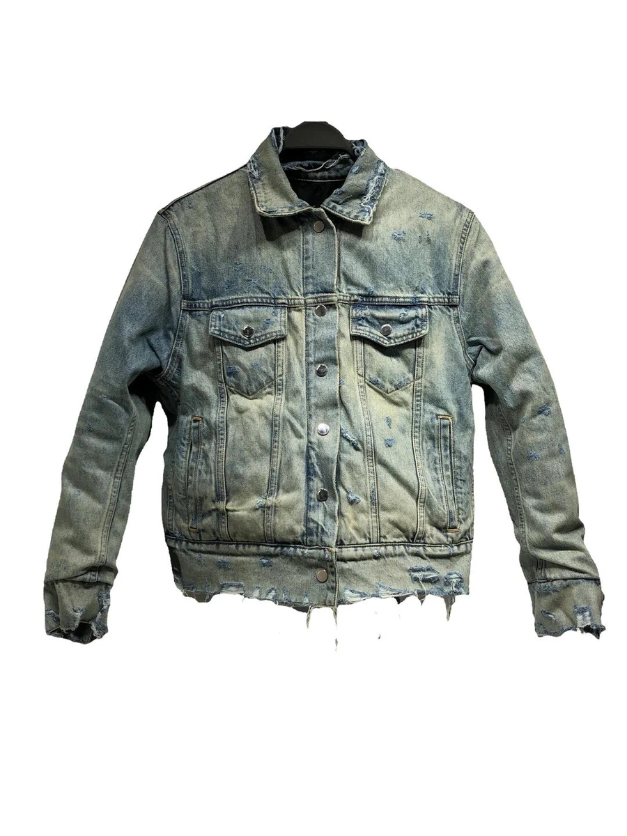 Amiri reversible denim bomber new arrivals jacket Amiri reversible denim bomber new arrivals jacket