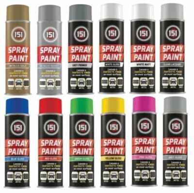 2 x Dosen à 151 Sprühlack Lack glänzend Neon Metallic 200 ml