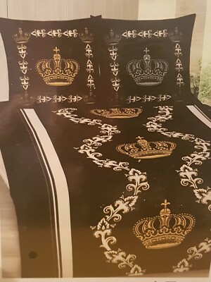 MEDUSA MÄANDER BETTWÄSCHE 2-tlg NEU 135x200 SELTEN MICROFASER GOLD O.V.P129   t