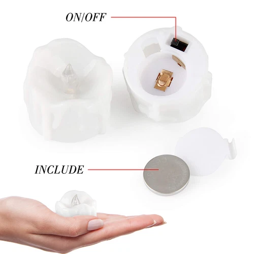 12/24PCS Flameless LED Tea Lights Votive Candles Lamp Decor Battery Operated Set - Picture 11 of 18