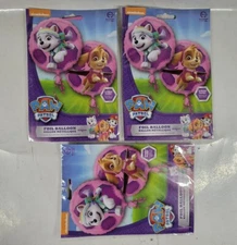 (NEW)Lot of 3, 17" Paw Patrol Skye/Everest Foil Balloon(Helium)Party Nickelodeon